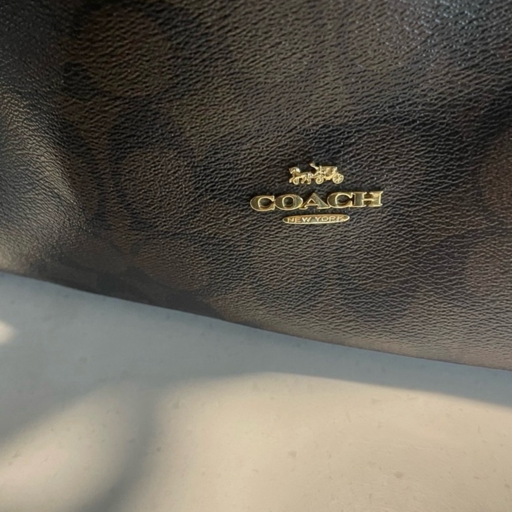 Coach Shoulder hand bag purse Brown & Pink Flawless like NEW Adjustable Strap - Picture 4 of 15